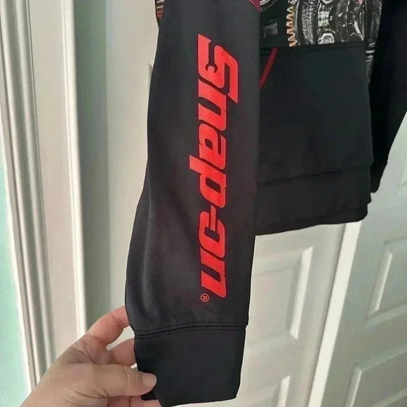 SNAP ON TOOLS MEN S Hooded SWEATSHIRT PULLOVER HOODIE Engine Gears ONE OF A KIND - Picture 4 of 6